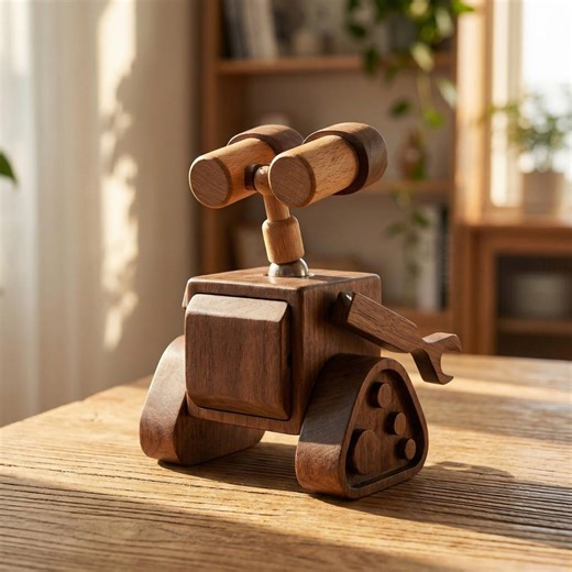 Handmade Wooden Robot Toy, Articulated Wood Robot Figure, Montessori Waldorf Inspired Toy, Natural Wood Desk Decor, Eco Friendly Kids Gift - Etsy