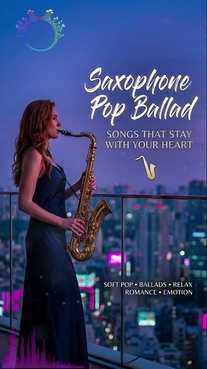 Soft Romantic Saxophone 🎷 Relaxing Pop Ballad Instrumentals for Sleep & Stress Relief