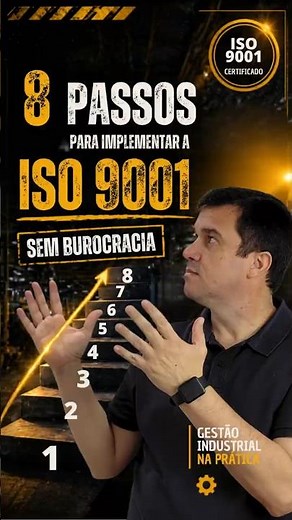Os 8 passos para implementar ISO 9001 (sem burocracia)