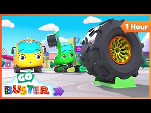 New Tyres Adventure 🛞✨ | Go Buster - Bus Cartoons & Kids Stories