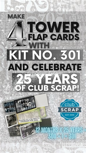 How to make four unique Tower Flap Cards that lie flat for mailing! #clubscrap #papercrafting #diy #papercrafts #cardmaking #cards #handmade | Club Scrap