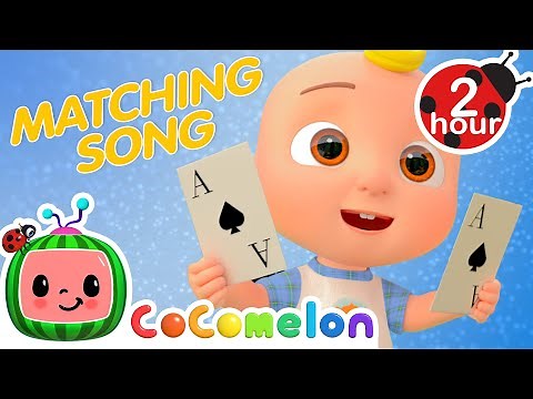 JJ Matching Game Song + More CoComelon Nursery Rhymes and Kids Songs | Learning ABCs & 123s
