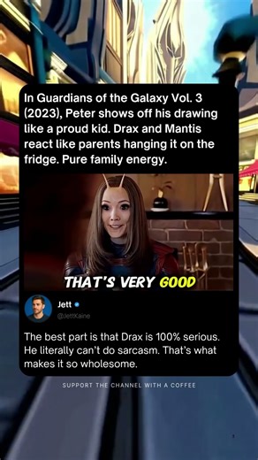 Drax Unexpected Wholesome Moment