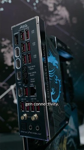 This is the Coolest PC Hardware Design EVER! 🐉 #msi #motherboard