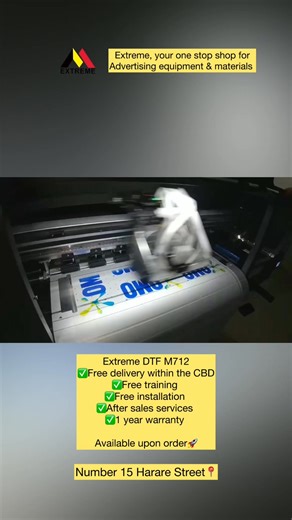 🚀Extreme DTF M712 - Turbocharge your creativity!✨ ✅High resolution, fast printing, and flawless output for all your large format projects!Whether it's advertising, architectural plans, or artwork, M712 handles it all effortlessly.✨ ✅Efficient, precise, and durable - boost your productivity! 🔥Unleash limitless creativity with every print! 🚀Extreme is a one stop advertising equipment supplier with over 20 years of industry experience. It has local warehouses in many African countries and a stro