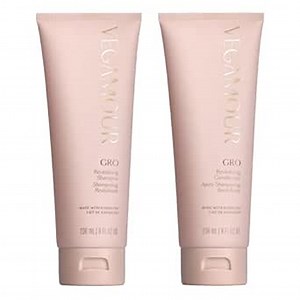 VEGAMOUR GRO Revitalizing Shampoo and Conditioner Duo Kit, Supports Thicker, Fuller Looking Hair, Formulated Without Sulfates for Thinning Hair with Vegan Keratin, Natural Citrus Scent