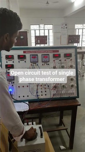 Open circuit test of single phase transformer #barcskilltest #pgcilskilltest