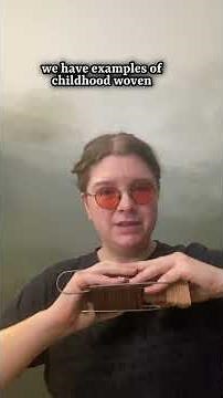 Can tablet weaving be used for other things than trims and straps? 👀 #TabletWeaving #TextileHistory