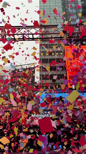 Times Square Confetti Test for New Year's Eve