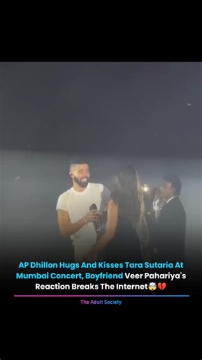THE ADULT SOCIETY on Instagram: "Tara Sutaria and boyfriend Veer Pahariya were seen attending AP Dhillon's Mumbai concert on Friday night. While several videos of Tara Sutaria joining the singer onstage as they grooved to their hit number Thodi Si Daarû made the rounds online, something else caught the Internet's attention. In one clip, AP Dhillon was seen hugging Tara and planting a kiss on her cheek. As the camera panned towards Veer Pahariya, fans speculated that he did not seem happy and was