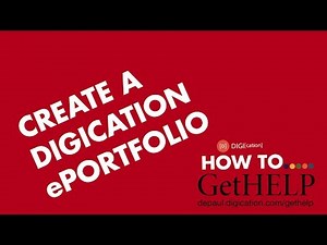 Create a Digication ePortfolio