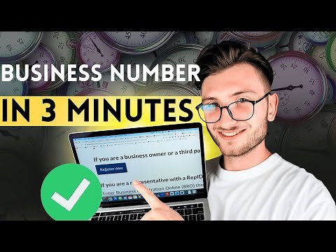 How To Get A Business Number In Canada Online | CRA Business Portal