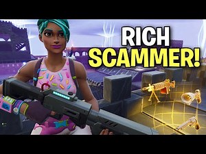 RICH Scammer tried scamming me twice! 😆 (Scammer Get Scammed) Fortnite Save The World