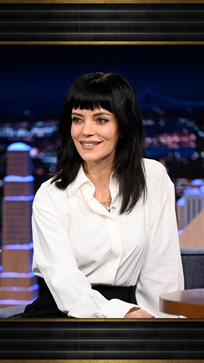 #LilyAllen tries on the West End Girl puffer jacket 🤍 #FallonTonight | The Tonight Show Starring Jimmy Fallon