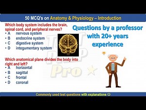 50 Anatomy and Physiology intro practice questions by professor | Anatomy MCQs | #Anatomymcqs