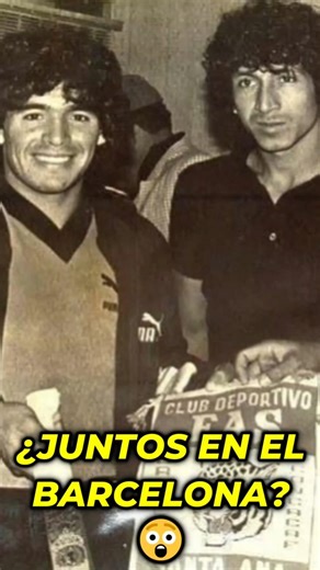 When Maradona and Mágico González played together #maradona #barcelonafc #footballshorts