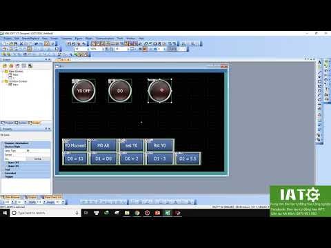 Sử dụng Lamp (đèn báo) với HMI Mitsubishi trong phần mềm GT Designer 3