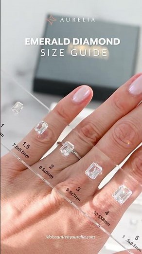 Stop! You're Judging Your Emerald Diamond Wrong! | Emerald Cut Carat Size Comparison #diamond