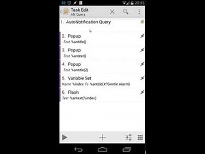Tasker tutorial: Current notifications + Array Filter