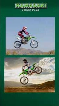 1980s Kawasaki KX green dirt bike line up #80s #90s #70s #￼Kawasaki #nostalgia #motorcycle #dirtbike