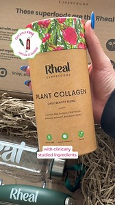 The secret to dewy, glowing skin? Plant Collagen 🤍 Clinically-proven to increase collagen production and hyaluronic acid for the ultimate daily glow. 💗 All natural beauty blend 🌟 Real, clinically-proven results 🌱 250mg Astrion* per serving 🤝 Less fine lines & wrinkles in 30 days 🍊 178% of your daily Vitamin C Get your daily dose of beauty today! | Rheal