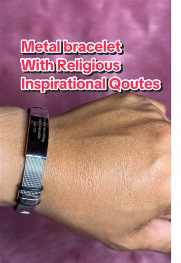 Stainless Steel Bible Quotes Bracelet for Inspiration