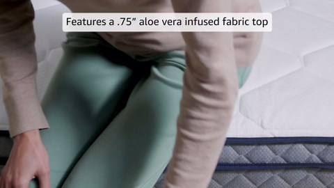 Amazon Basics Premium Memory Foam Mattress, CertiPUR-US® Certified Foam, Medium, 7-inch, Twin, White & Gray