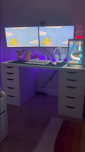 Pikachu PC build before & after✨#pikachu#pokemon#pikachupcbuild#gamersetup#pokemonpcbuild#ytshorts
