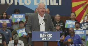 Governor Tim Walz Campaigns Near Tucson, Arizona