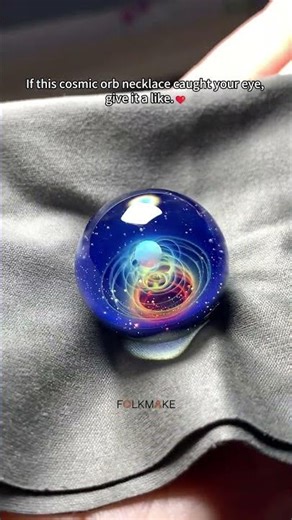 Fresh Out of the Flame — Balanced-Feel CosmoWhirl Orb | Handmade Glass Universe Orb