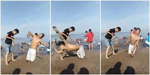 'Dancing Inflatable Man' steams off good vibes online