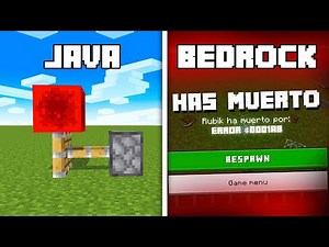 Bugs de Minecraft Java vs Bedrock