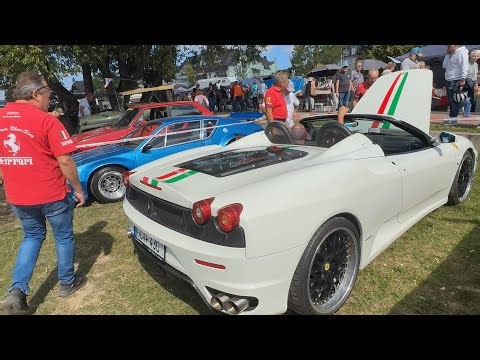 Classic Car Show in Germany 🇩🇪 Vintage Cars, Ferraris & Caravans | 4K Walk