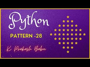 PYTHON PATTERN PROGRAM 28