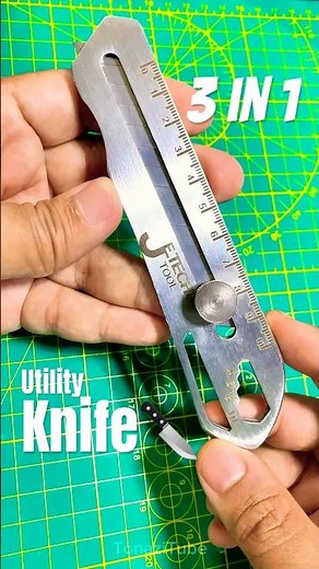 3 in 1 Multifunctional Stainless Steel Utility Knife Tutorial #knifereview #knifeskills