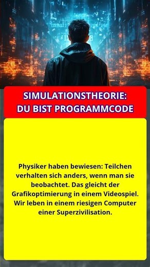 SIMULATIONSTHEORIE: DU BIST PROGRAMMCODE