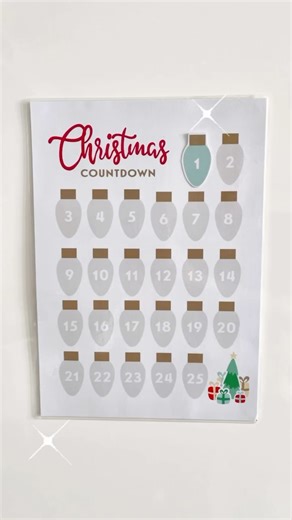 Cristina | Party Printables on Instagram: "Watch me set up the Christmas countdown chart we’ve used the last couple of years and is still going strong. My girls couldn’t wait to bring it back! Do you have a Christmas countdown or advent calendar? #christmascountdown #christmasiscoming #christmaswithkids #kidschristmas #adventcalendar #ilovechristmas #christmasseason #christmastime #christmaslove #mamahood #raisingkids #raisinglittles #christmasmagic #magicofchristmas #creatingmemoriestogether #c