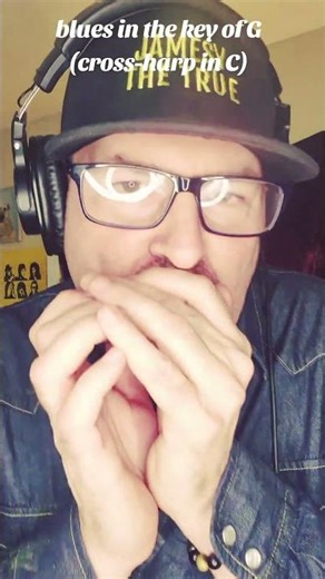 Playin' blues harp today. Blues in the key of G (cross-harp in C) #harmonica #blues #bluesmusic
