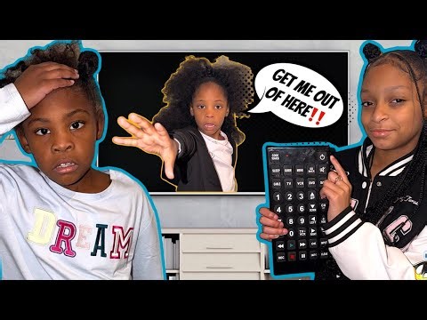 OUR SISTER GOT STUCK IN THE TV‼️📺 #labkidz #skits