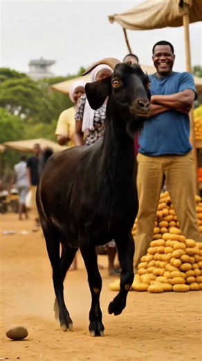 The goat just wanted to feed her family #aianimals