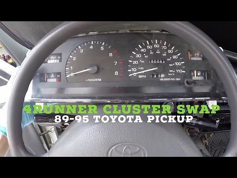 How to Install Toyota Pickup Cluster SR5 4Runner Upgrade (Tach, Oil Pressure, Volt)