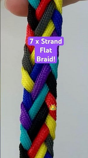 7 x strand flat braid! Seven strand plait how to