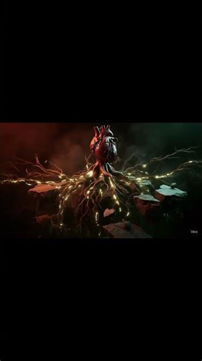 Alien Heartbeat ASMR – Organic Root Explosion | Macro Sci-fi ASMR 4K #asmr #ai #veo3 #relaxing