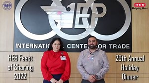 1.2K views · 27 reactions | The City of Eagle Pass and HEB would like to invite you to the 26th Annual Holiday Dinner, FEAST OF SHARING, this Saturday, November 19th, 2022. At the International Center for Trade (3295 Bob Rogers Dr.) from 11AM-3PM. Please join us as we give thanks for all of life's blessings! | City of Eagle Pass, Texas | Facebook