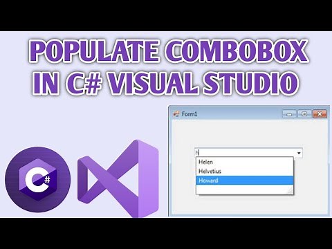 ComboBox C# | C# Combo Box | How to Populate ComboBox in c#