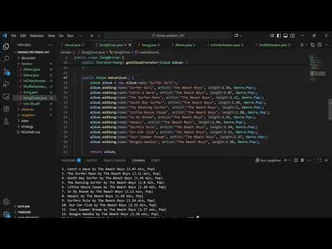 Iterator Design Patter Implementation