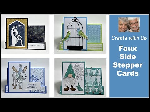 Faux Side Step Cards Made Easy - Quick to Make & Fun to Give!
