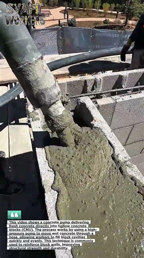 Insane Concrete Pumping Into Cinder Blocks! Fastest Construction Method You’ll See Today