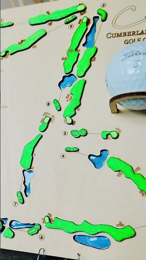 3D golf course maps DIY #golf #golflife #3dmaps #golfcourse #xtool