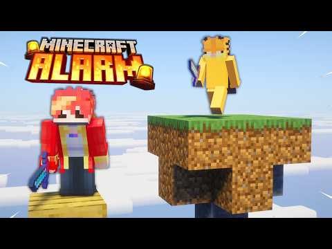 The BATTLE for NQRMANS SKYBASE... (MINECRAFT ALARM)